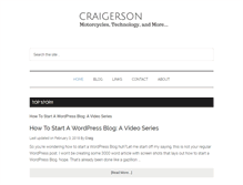Tablet Screenshot of craigerson.com